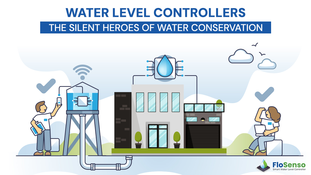 Water management with app based smart water level controller